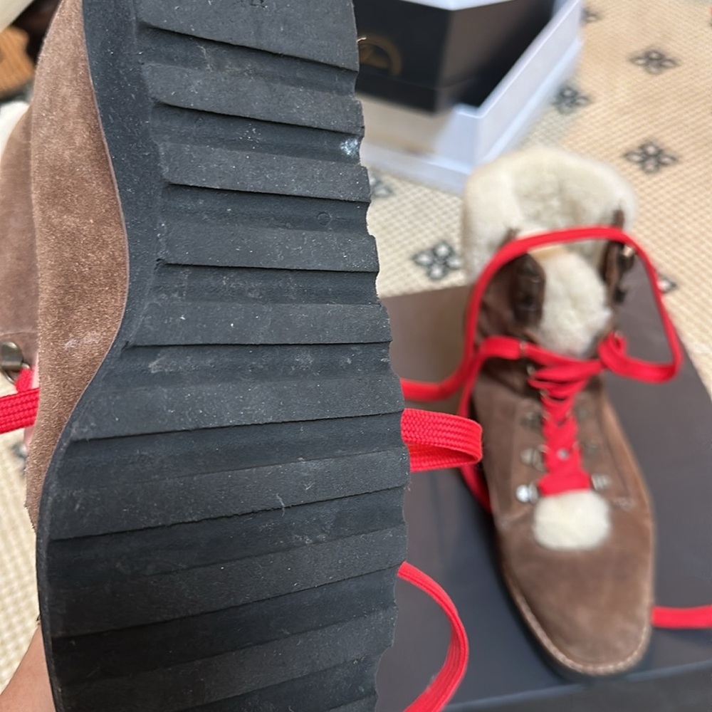 Veronica Beard Vale Shearling Boot 37 - image 2